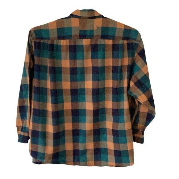 Duluth Trading Co. Plaid Flannel Work Shirt Men’s 4X Long Sleeve Relaxed Fit - Picture 3 of 6